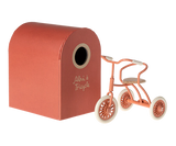 Abri à tricycle - corail