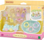 Sylvanian Families - Set de bain bébé triplés lapin crème - 5707