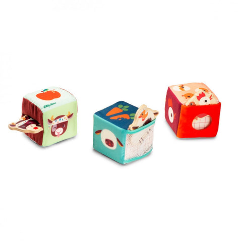 Lilliputiens - Cubes cache-cache "Ferme"