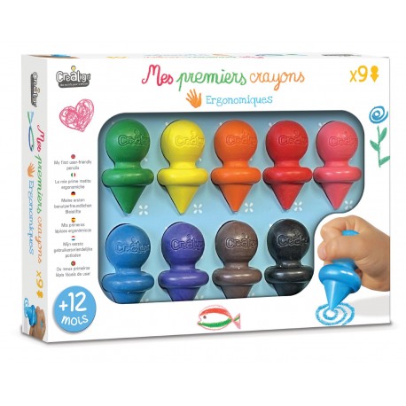 Mes premieres crayons de cire - 9x