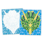 Mosaïque mousse dinosaures