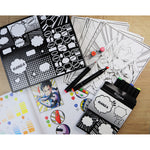 Marqueurs et papier Layout Manga