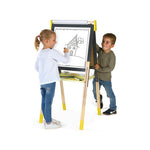 Tableau réversible 4 pieds - gris et jaune