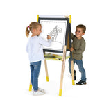 Tableau réversible 4 pieds - gris et jaune