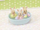 Set de bain bébé triplés lapin crème - 5707