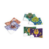 6 cartes Pop-up animaux à créer