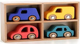 Coffret de 4 voitures en bois - Vilacity