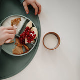 Assiette plate silicone - Cambridge blue