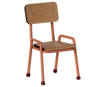 Chaise école - corail