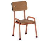 Chaise école - corail