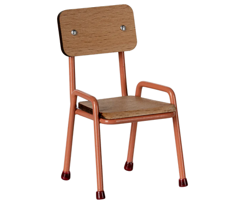 Chaise école - corail