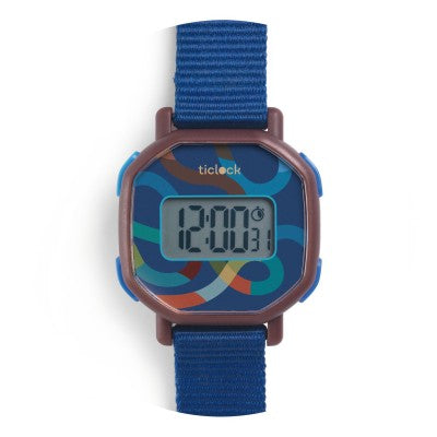 blue volute - Montre Ticlock