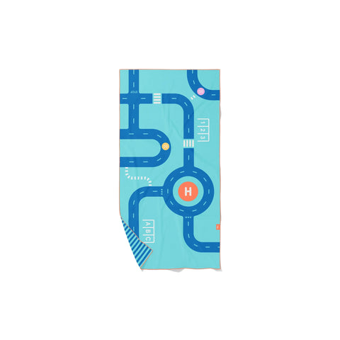 Serviette de jeu M - Route