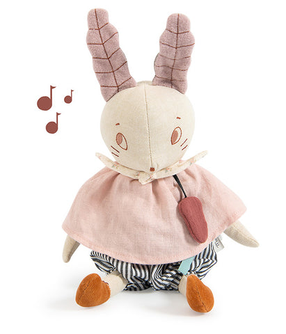 Moulin Roty - Poupée musicale lapin - Après la pluie