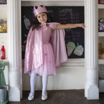 Cape sequins Rose 4-6 ans