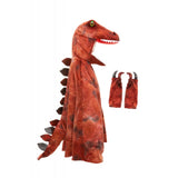 Cape T-rex rouge 7-8 ans