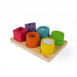 Puzzle 6 cubes sensoriels - I wood
