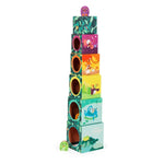 Moulin Roty - Cubes empilable - Dans la jungle