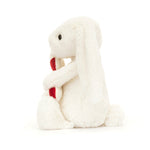 Bashful bunny with candy cane