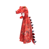 Cape T-rex rouge 7-8 ans