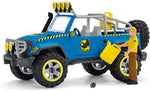 Schleich - Voiture tout terrain avec avant poste dino - 41464
