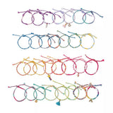 30 bracelets enroulés Arc-en-ciel