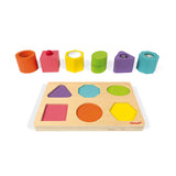 Puzzle 6 cubes sensoriels - I wood