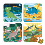 Janod - 4 Puzzle évolutif - Les dinosaures