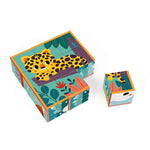 Janod - 9 cubes carton animaux WWF