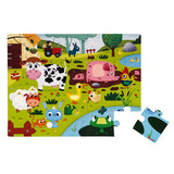 Janod - Puzzle tactile - Les animaux de la ferme