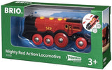 Brio - Puissante Locomotive rouge à pile rouge - 33592