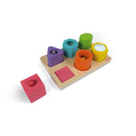 Janod - Puzzle 6 cubes sensoriels - I wood